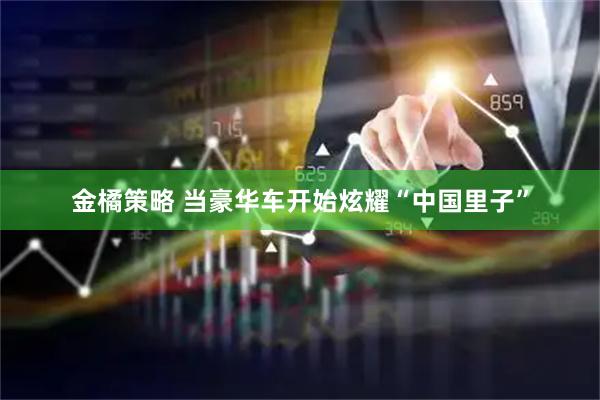 金橘策略 当豪华车开始炫耀“中国里子”